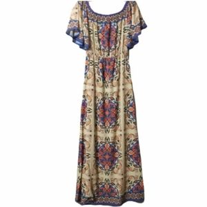 Flying Tomato Bohemian Bell Sleeves Maxi Dress